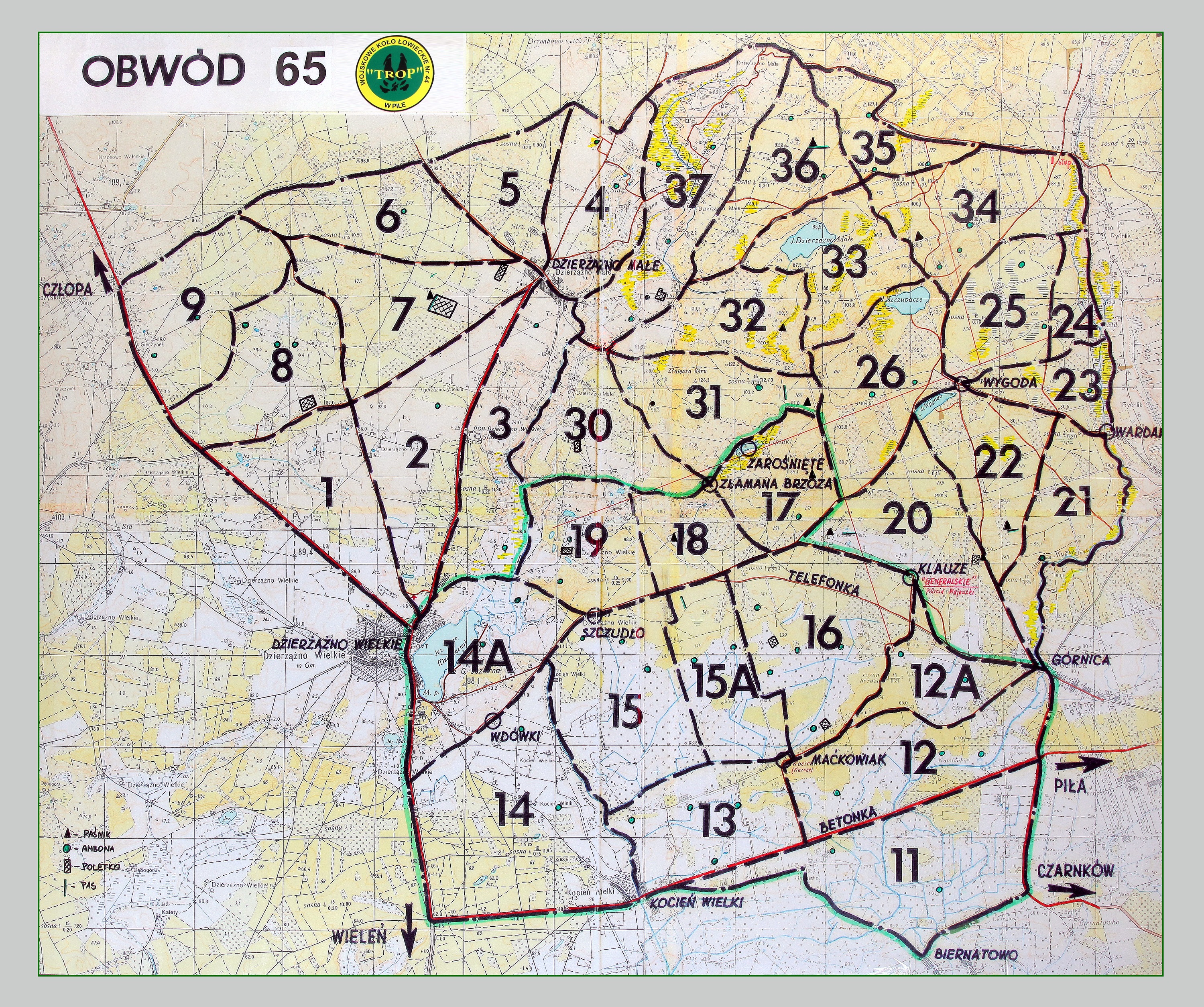 Mapa Obwodu 65 